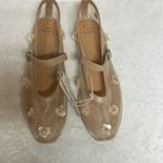 A New Day  Tan Flats with Floral Embellishments Photo 1