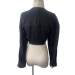 Christopher Esber Ruched Crop Shirt in Black AUS 12 US 8 New Womens Blouse Top Photo 6