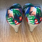 LK Bennett L.K. Bennett Zelita Floral Print Peeptoe Wedges 10 Photo 3