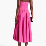 Dolce & Gabbana Pink Pleated Strapless Dress Photo 1