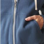 American Giant Women's Midweight Full Zip Spell Bound Made In USA Size M Blue Size M Photo 4