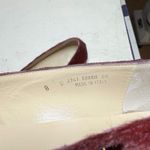 Coach Carrie Square Toe Burgundy Haircalf Ballet Flats Women's 8 Made in Italy Photo 4