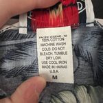 Pacific Legend Faux Wrap Blue White Hibiscus Palm Dress Womens Medium Photo 2