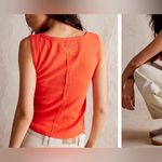 We The Free NWOT Free People Hummingbird Tank - radiant watermelon - medium Photo 3