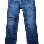 Ariat Real Denim Womens Straight Leg Low Rise Jeans Dark Wash Size 30R Western Photo 0