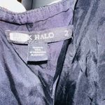 Black Halo Women's Silk Black Top Skinny Fitted Pockets Jumpsuit Size 2 Photo 10