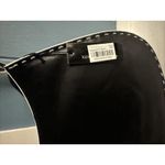 XOXO Small Black With White Stitch Small Shoulder Purse Vinyl Faux Leather NWT Photo 2