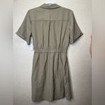 Nine West NWT's  Size M Khaki Utility Wrap Cross Over Dress Belt Pockets Sh/Slve Photo 1