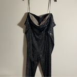 Bronx and Banco  Polka Dot Print Square Neckline Jumpsuit black size XXL 12 C3 Photo 1