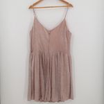 Speechless Pink Shimmer Fit & Flare Party Dress Hoco Metallic Cocktail Evening Plus Size 16 Photo 1