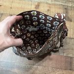 Vera Bradley | Brown Blue Retired Slate Blooms Pattern Crossbody Purse Photo 5