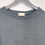 Altar'd State Knit Floral Embroidered Sleeve Crop Sweater Black and White Size M Photo 2