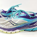Saucony  Ride 8‎ Size 9M Women's Running Shoes Sneakers Silver Purple S102… Photo 0