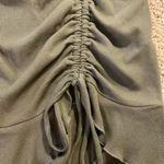 Illa Illa Olive Green Ruched Ruffle Mini Skirt Size Small Photo 2