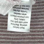 Nine West  Long Sleeve Side Ruched Drop Shoulder Lavender Striped Soft Top XS Photo 12