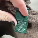 Ralph Lauren Lauren  Lambswool/Cashmere Blend Brown Poncho Cut Turtleneck Sweater Photo 3