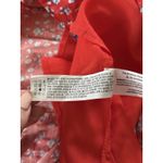 English Factory NWT  Midi Dress Womens 3XL Plus Red Floral Tiered Puff Sleeve Photo 4