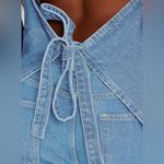 Denim Halter Top Blue Photo 4