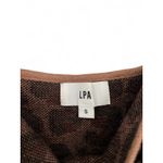 Revolve  LPA  S Emelie Dress Body Con Knit MIDI Animal Leopard Print Sleeveless Photo 2