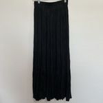 Vtg Y2K S Small Longhorn Western Skirt Tiered Whimsygoth Peasant Boho Fairy Black Photo 4