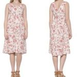 Cynthia Rowley  100% Linen Button Front Floral Dress Size 6 Photo 3