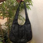 Y2K Biker Western Hobo Grunge Whimsygoth Black Leather Studs Shoulder Sac Hand Bag Purse #2000s #Mcbling Measurement in pics Photo 7