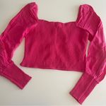 Bar III Pink Bustier Blouse Size L NWOT $60 Photo 7