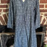 hatley denim Nautical Anchor Print shirtdress Blue Size M Photo 0