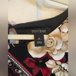 White House | Black Market  | Ladies Black and Red Floral Dress, Size M Photo 1