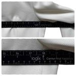 DKNY  Ivory Textured One Button Closure Pocket Collarless Blazer Size 6 Small Photo 9