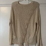 Buckle Light Tan Open Back Sweater Photo 1
