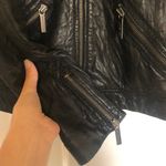 Michael Kors LEATHER MOTO JACKET XS BLACK Photo 8
