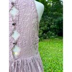 Free People Verushka Dress Lilac Eyelash Lace Size 8 Photo 4