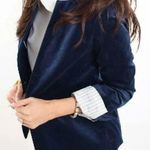 Banana Republic Navy Velvet Blazer  Photo 0