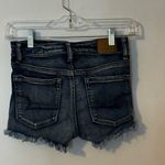 American Eagle  Outfitters Women's Distressed Dark Blue Jean Shorts Photo 2