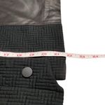 Etcetera  Black Genuine REAL Leather & Textured Wool Pencil Skirt EC Photo 15