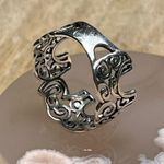 Sterling Silver Vintage Elephant Swirl 925  Ring Photo 11