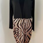 Red Dot Boutique Sequin Dress Sz 3X Black Photo 0