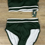Blooming Jelly NWT ribbed women’s high waisted medium  bikini with padded top Photo 0