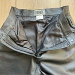 Forenza  Vintage Leather Black Pants Size 6 High Rise Genuine Leather Photo 10