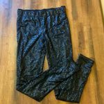 May & July NWT Sequin Leggings / Skinny Pants Medium Black Inside Lined Thick Photo 0