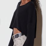 PacSun Black Cropped Low Cut Sweater Photo 1