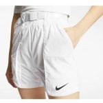 Nike  • White Women's Swoosh Woven Sport Shorts Photo 3