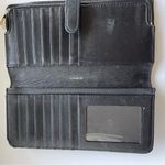 Coach  Black leather skinny wallet Photo 5