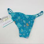 Seafolly Inka Gypsy Rio Bikini Bottom Size 8 Blue Aqua Swimwear NWT Photo 2