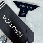 Nautica Striped Tie Sleeve Shirt Shift Dress White Coral Small Photo 10