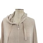 Barefoot Dreams Barefoot Dreams CozyChic Ultra Lite Short Sleeve Zip-Up Hoodie Cream Size L XL Photo 4