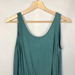ZARA  TRF Blue Scoop Neck Sleeveless Pocket Front Cotton Romper S Photo 2