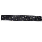 Leslie Fay  women's blue and white polka dot silk long rectangle scarf Photo 2