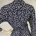 Vintage 80s Rockabilly Peplum Dress Bow Print Ankle Length XS/S Multiple Photo 6